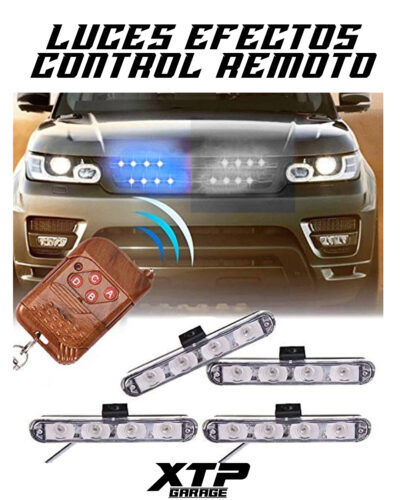 Luces tipo policia (Blanco y azul)