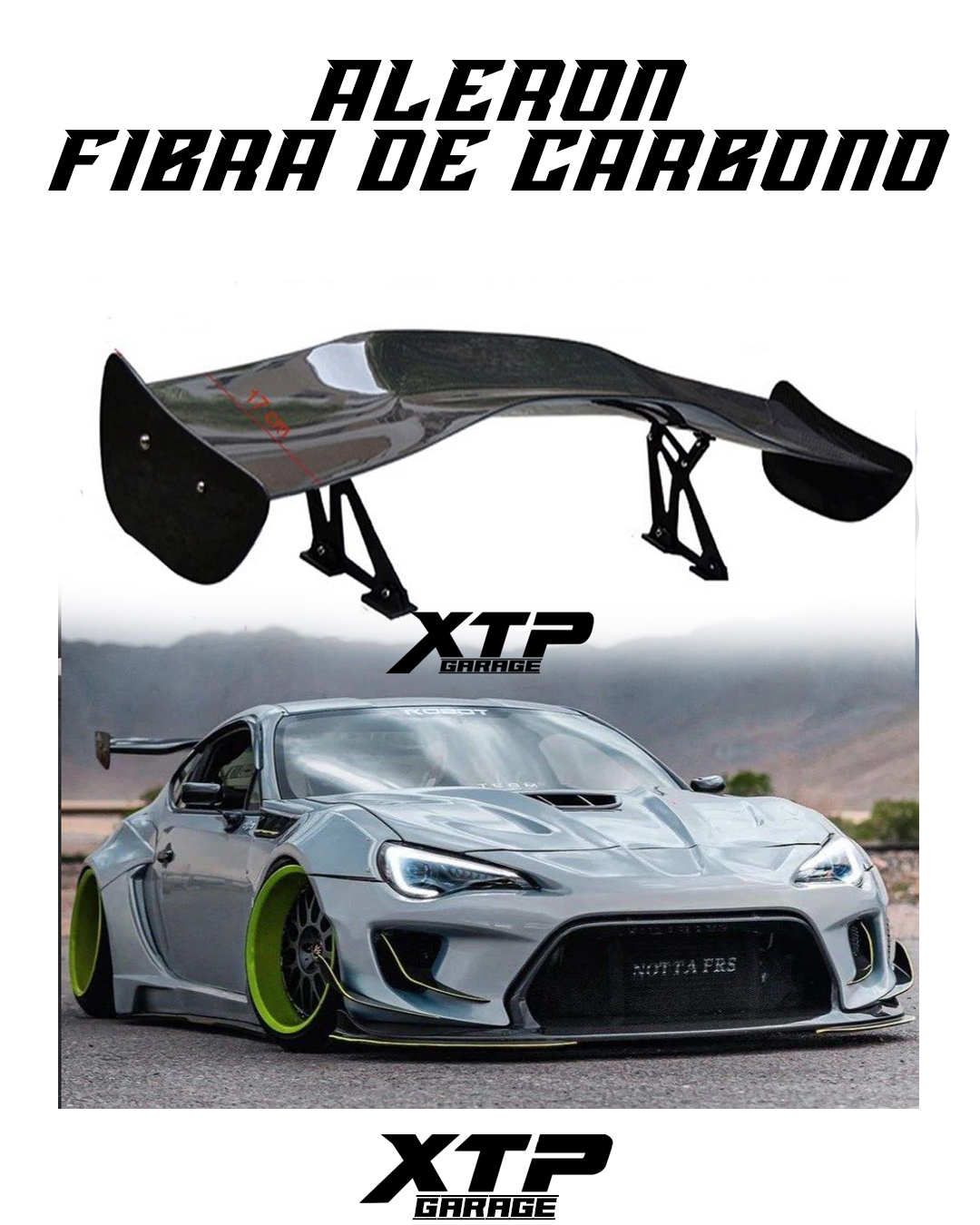 Aleron fibra de carbono real